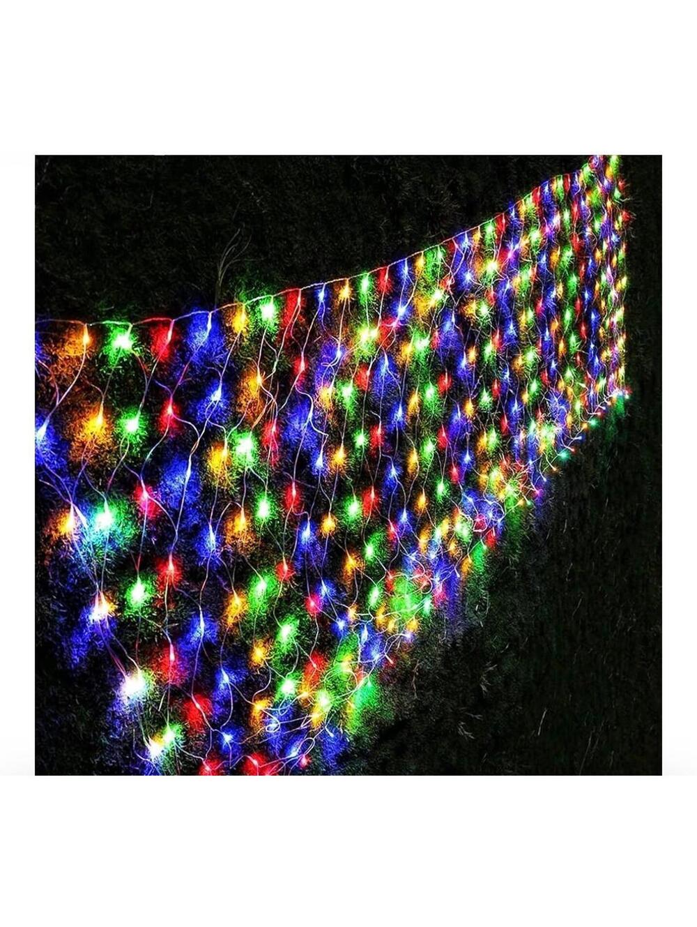 Christmas Net Lights, 360 LED 12ft x 5ft Connectable Mesh Fairy Multicolor